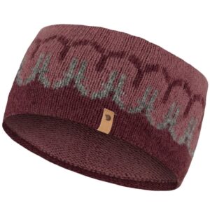 Fjällräven Övik Path Knit Headband-dark garnet / mesa purple - Pandebånd