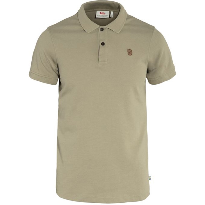 Fjällräven Övik Polo Shirt Herre / Mænd-sand stone-M - T-Shirt, Polo-shirt