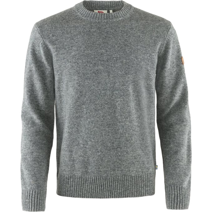 Fjällräven Övik Round-neck Sweater Herre / Mænd 100% uld-grey-2XL - Trøjer