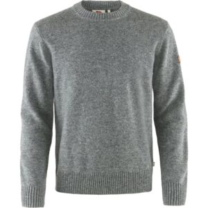 Fjällräven Övik Round-neck Sweater Herre / Mænd 100% uld-grey-XL - Trøjer