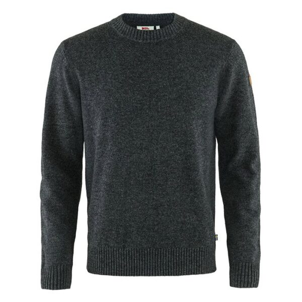 Fjällräven Övik Round-neck Sweater Men 100%uld-dark grey-2XL - Trøjer