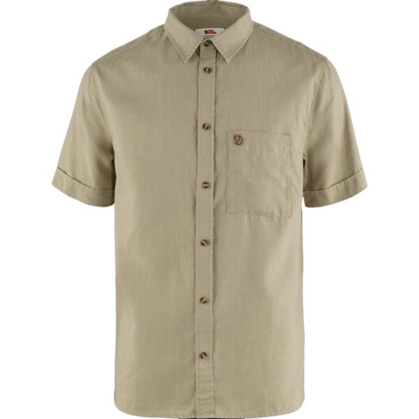 Fjällräven Övik Travel Shirt Herre / Mænd-Beige Grå-L - Skjorter