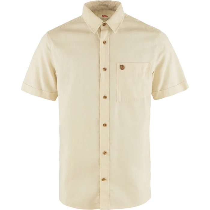 Fjällräven Övik Travel Shirt Herre / Mænd-chalk white-L - Skjorter