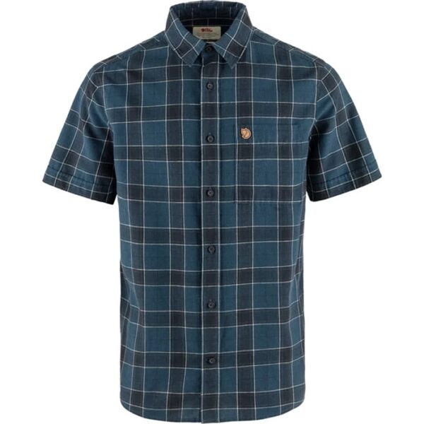 Fjällräven Övik Travel Shirt Herre / Mænd-indigo blue/dark navy-2XL - Skjorter