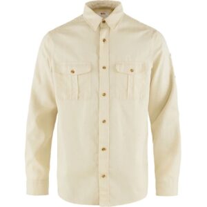 Fjällräven Övik Travel Shirt LS Herre / Mænd-chalk white-2XL - Skjorter