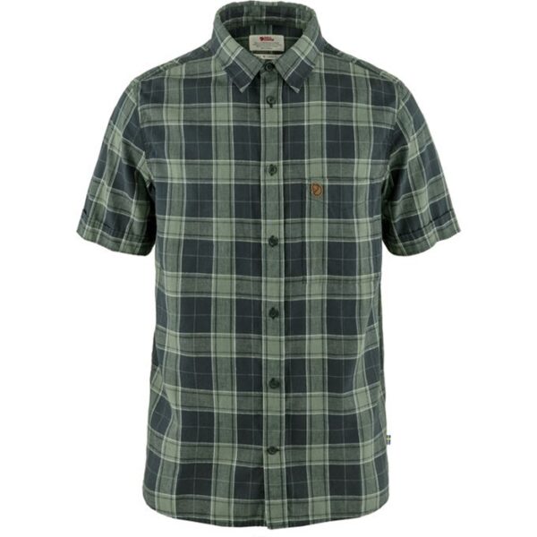 Fjällräven Övik Travel Shirt Men-dark navy / patina green-XL - Skjorter