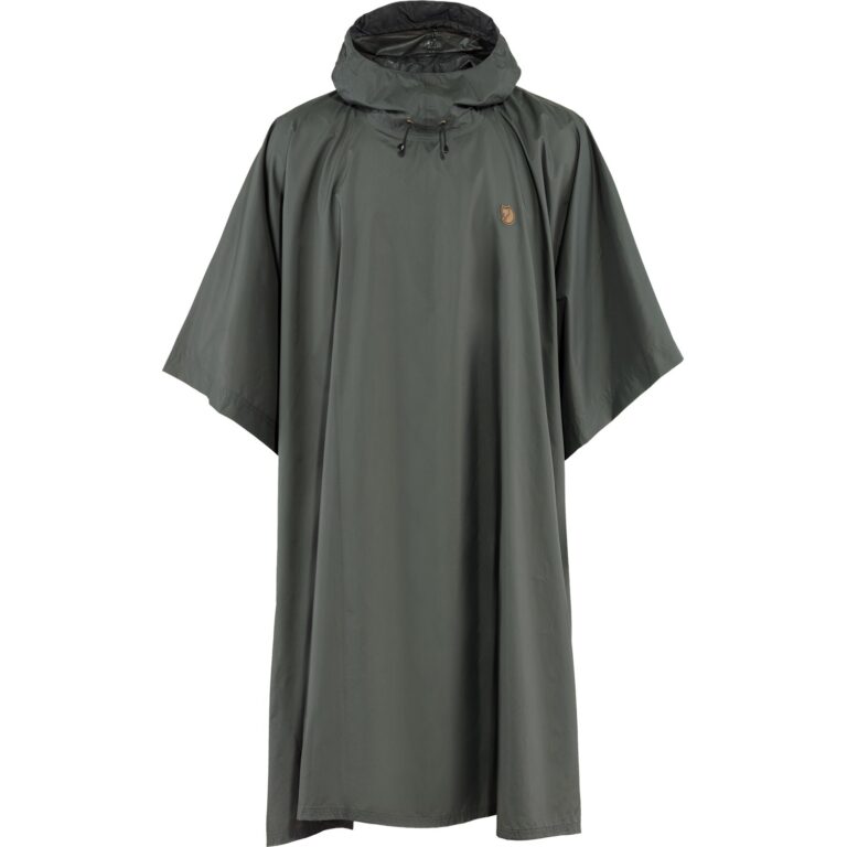 Fjällräven Poncho O/S Grå/Sort Regntøj & ponchoer