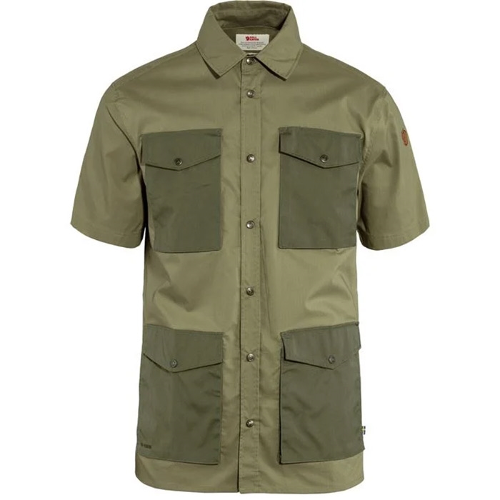 Fjällräven Räven Shirt SS Herre / Mænd, green/laurel green-M - Skjorter