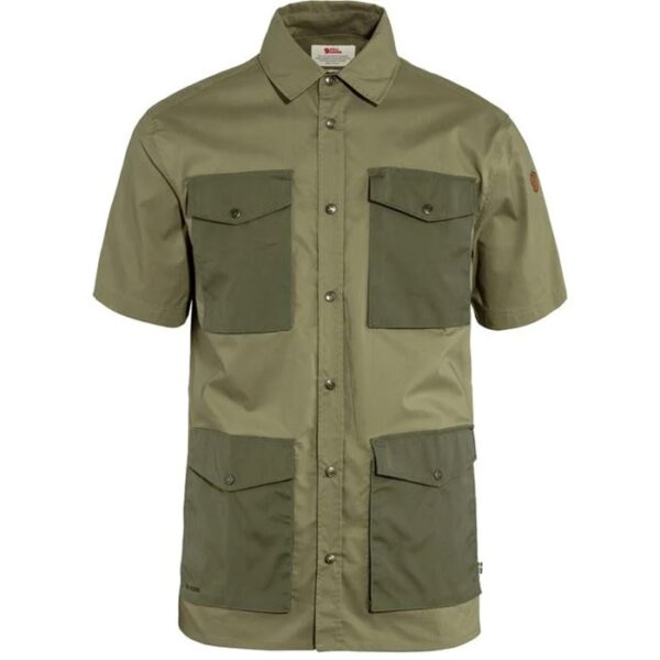 Fjällräven Räven Shirt SS Men, green/laurel green-L - Skjorter