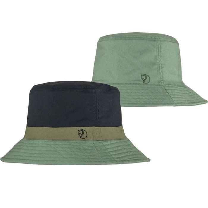 Fjällräven Reversible Bucket Hat-patina green-dark navy-L/XL - Hat