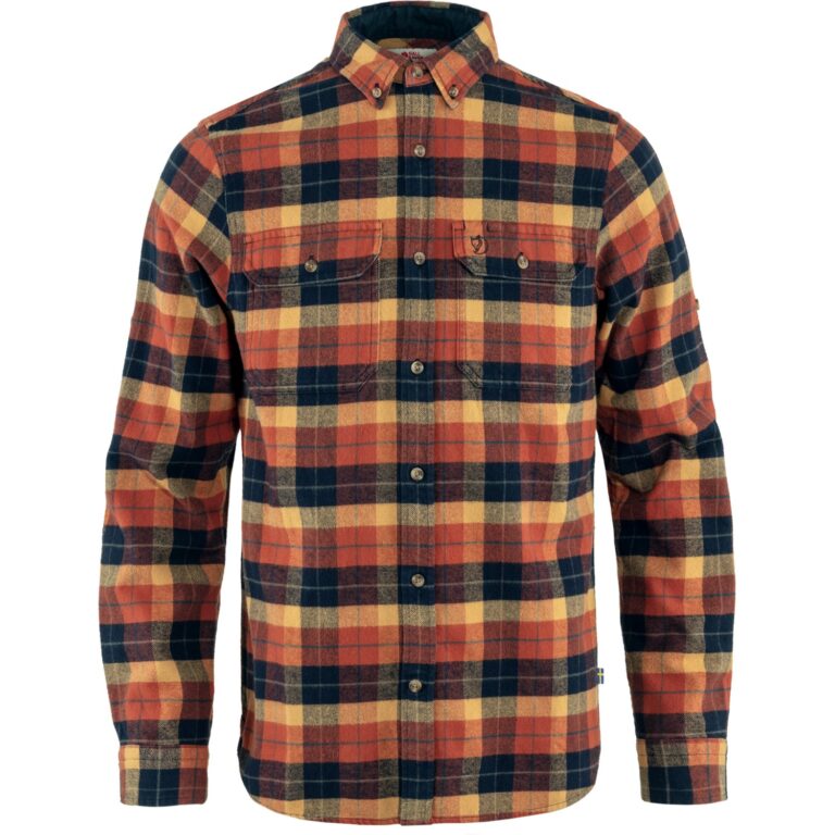 Fjällräven Singi Heavy Flannel Shirt Herre L Orange Skjorter
