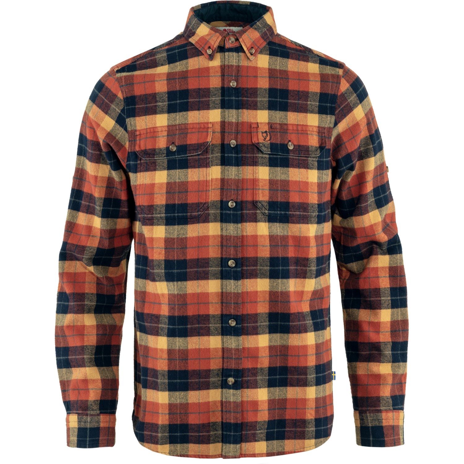 Fjällräven Singi Heavy Flannel Shirt Herre L Orange Skjorter