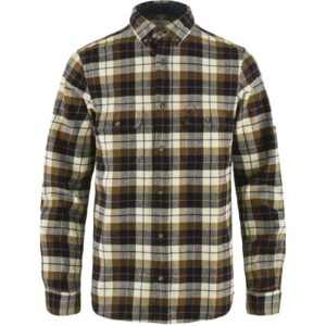 Fjällräven Singi Heavy Flannel Shirt Herre / Mænd-chalk white / dark navy-2XL - Skjorter