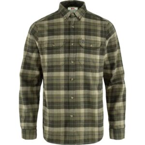 Fjällräven Singi Heavy Flannel Shirt Herre / Mænd-green / deep forest-M - Skjorter