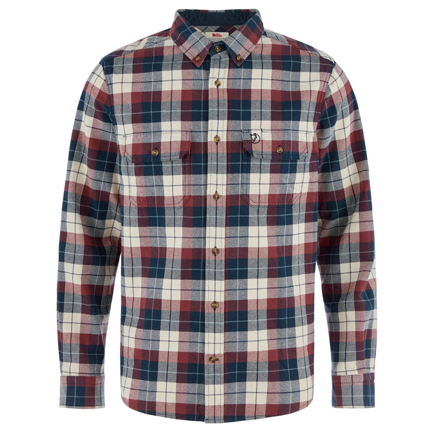 Fjällräven Singi Heavy Flannel Shirt Herre S Blå/Rød Skjorter