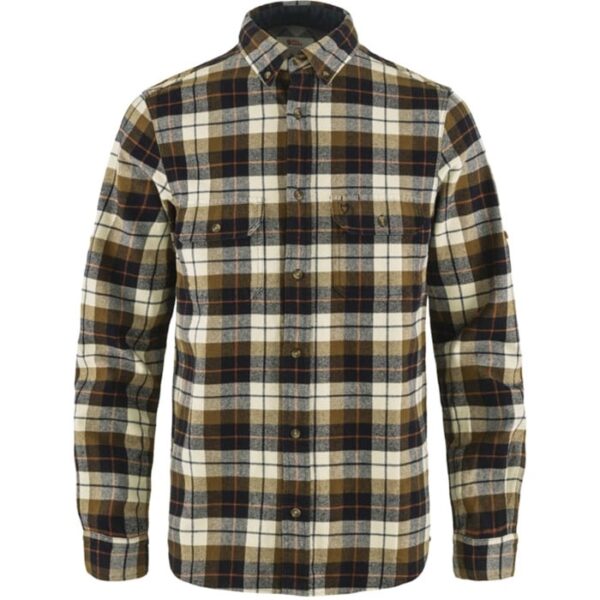 Fjällräven Singi Heavy Grå Shirt Herre / Mænd-chalk Hvid / Mørkeblå-2XL - Skjorter
