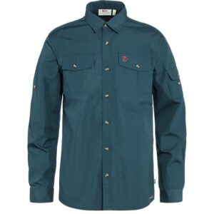 Fjällräven Singi Trekking Shirt LS Herre / Mænd-mountain blue-L - Skjorter