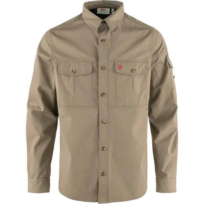 Fjällräven Singi Trekking Shirt LS Herre / Mænd-suede brown-L - Skjorter