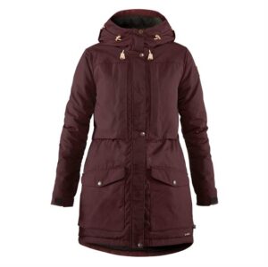 Fjällräven Singi Wool Padded Parka Womens, Dark Garnet