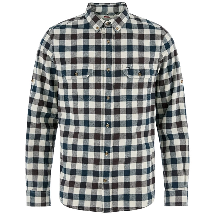 Fjällräven Skog Shirt Herre / Mænd "slim"-chalk white-black oak-2XL - Skjorter
