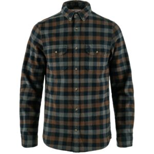 Fjällräven Skog Shirt Herre / Mænd "slim"-dark navy / dark oak-XL - Skjorter