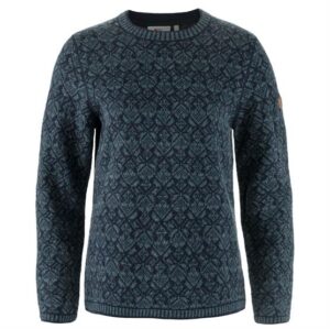 Fjällräven Snow Round Neck Sweater Womens, Dark Navy