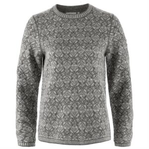 Fjällräven Snow Round Neck Sweater Womens, Grey
