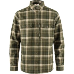 Fjällräven Värmland Heavy Flannel Shirt Herre / Mænd, green/deep forest-M - Skjorter