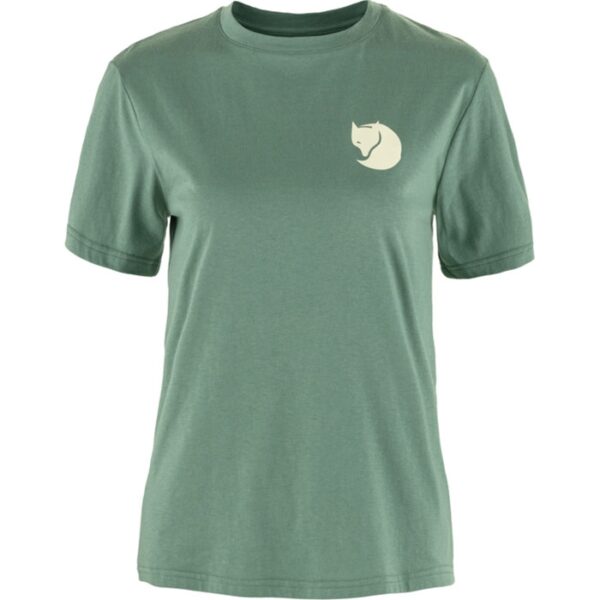 Fjällräven Walk With Beige T-Shirt Kvinder / Damer-patina Grøn-XS - T-Shirts