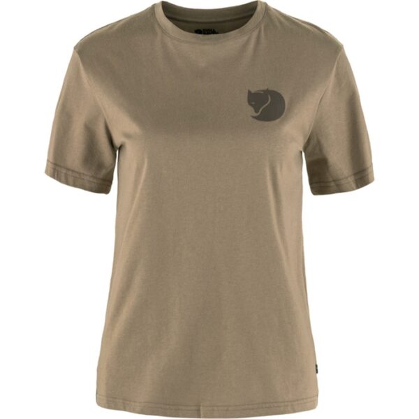 Fjällräven Walk With Beige T-Shirt Kvinder / Damer-suede Brun-S - T-Shirts