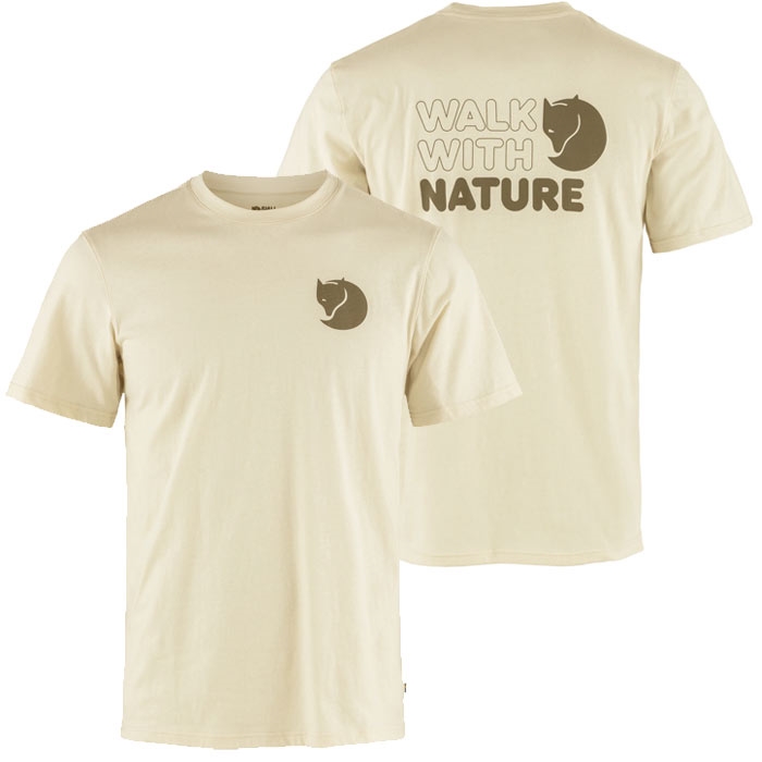 Fjällräven Walk With Nature T-Shirt-chalk white-M - T-Shirt, Polo-shirt