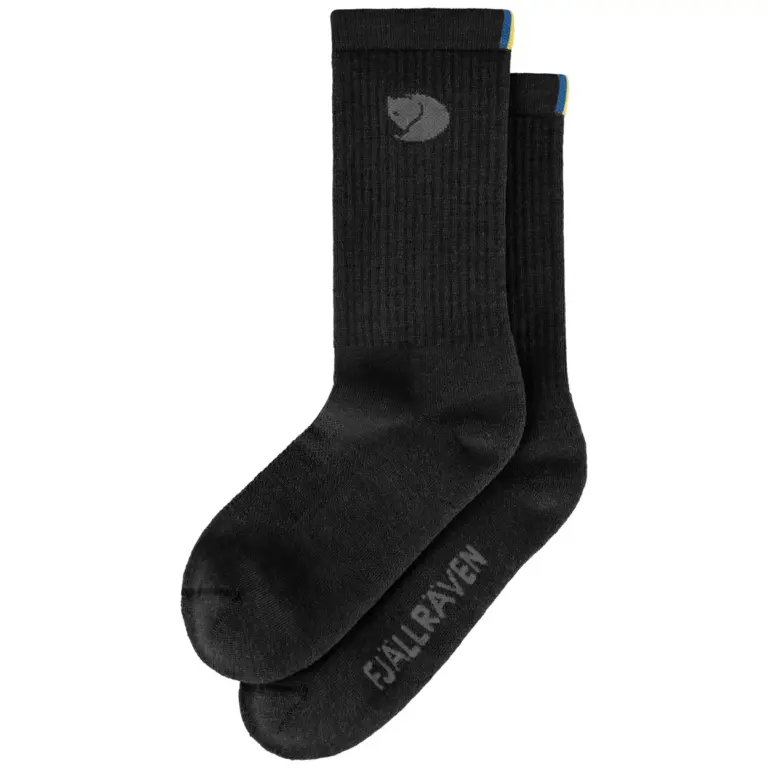 Fjällräven Wool Strømper Black 45-47