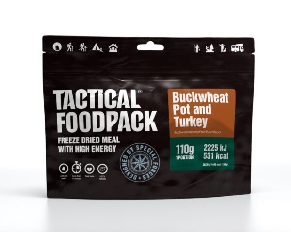 Frysetørret mad | BOGHVEDE GRYDE OG KALKUN - TACTICAL FOODPACK®