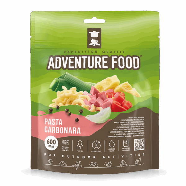 Frysetørret mad | Pasta Carbonara - Adventure Food