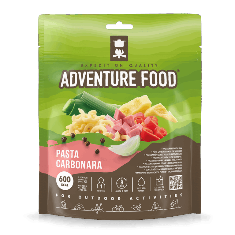 Frysetørret mad | Pasta Carbonara - Adventure Food