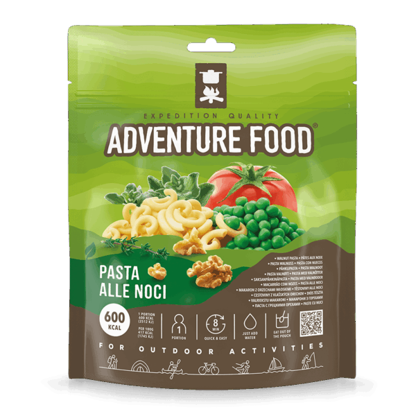 Frysetørret mad | Pasta med valnødder - Adventure Food