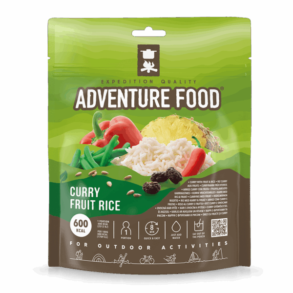 Frysetørret mad | Ris med karry & frugt - Adventure Food