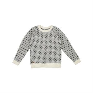 Fuza Wool Alma Sweater Round Neck, Coal