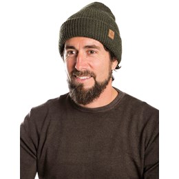 Fuza Wool C-Beanie Herre O/S Grøn Huer & pandebånd