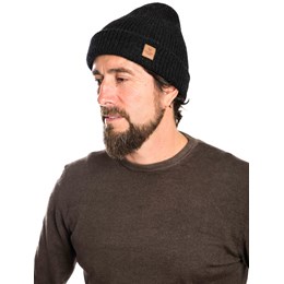 Fuza Wool C-Beanie Herre O/S Sort Huer & pandebånd