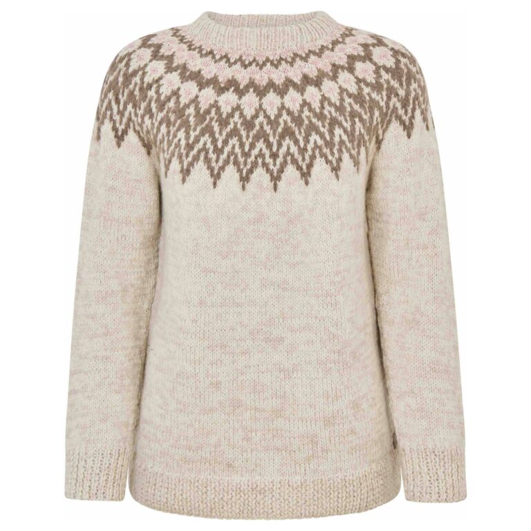 Fuza Wool Che Che Sweater High Neck Dame S/M Beige Trøjer & sweaters