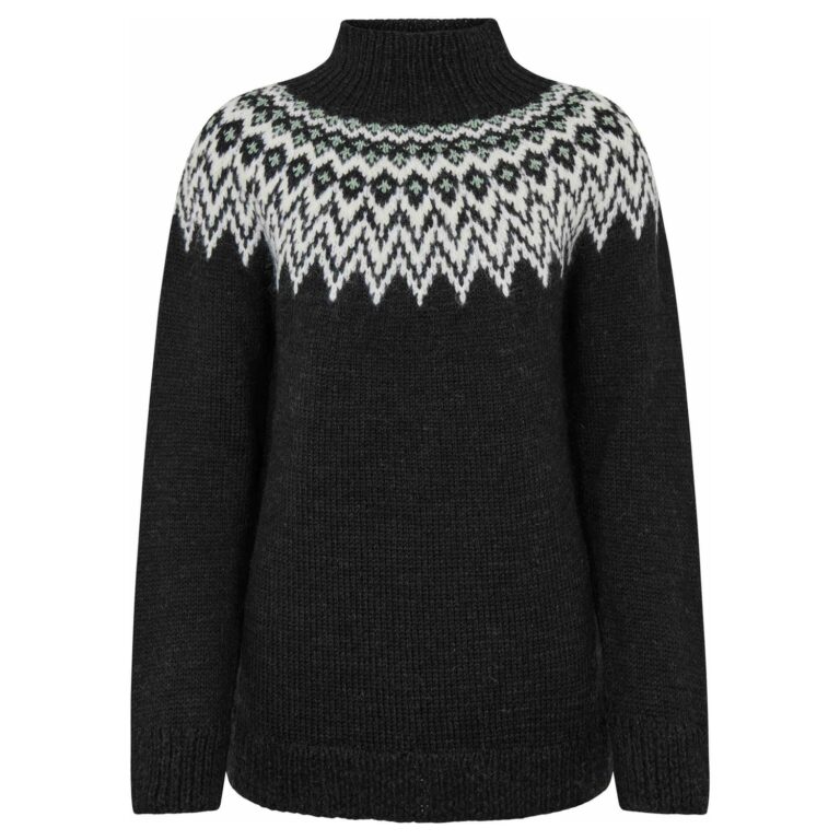 Fuza Wool Che Che Sweater High Neck Dame S/M Sort Trøjer & sweaters