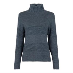 Fuza Wool Ladies Christianhavn Sweater, Silver Blue
