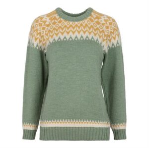 Fuza Wool Ladies Helga Sweater Round Neck, Dusty