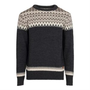 Fuza Wool Mens Alp Sweater, Coal