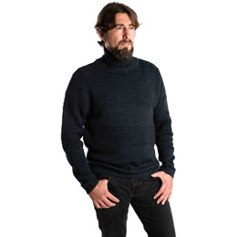 Fuza Wool Nyhavn Sweater High Neck Herre S Blå Trøjer & sweaters