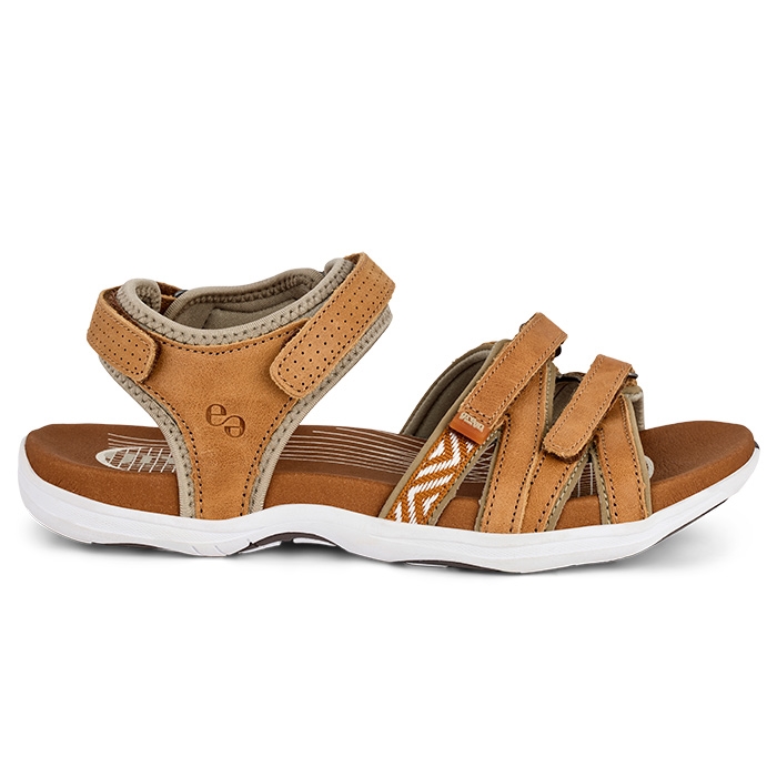 Green Comfort Corsica Sandal Slim, cognac-38 - Sandaler
