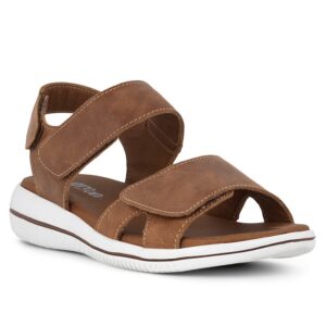Green Comfort Leaf Lucy, cognac-43 - Sandaler