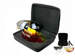 Gyttorp skydebrille med 4 farver glas