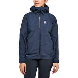 Haglöfs Front Proof Jacket Dame XS Blå Skaljakker